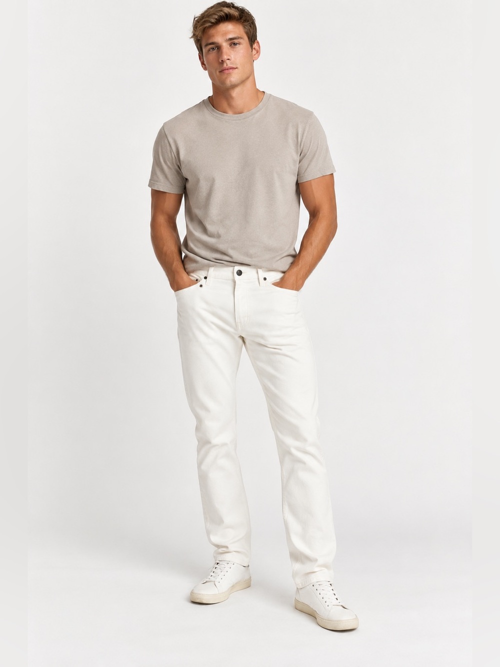 Goodthreads Athletic Fit Slim Jeans Mens White 32x30 NWOT